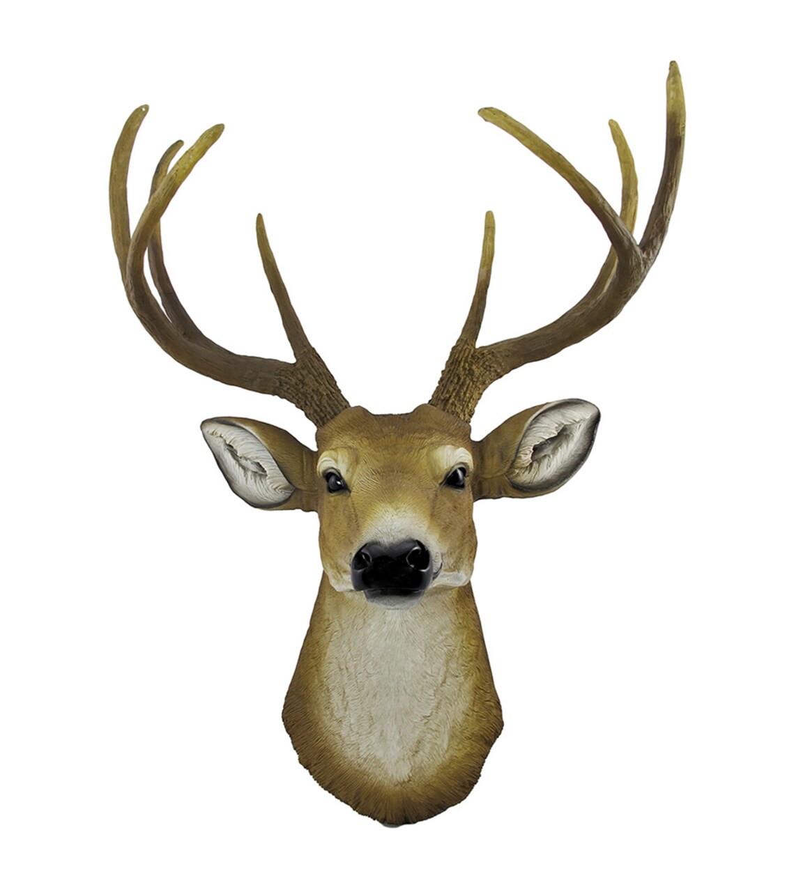 Lifelike Faux 8 Point Buck Deer Head Bust Wall Mount Hanging 23 inch